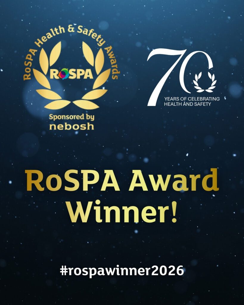 Inizio Engage XD awarded “Highly Commended” at the 2026 RoSPA Health and Safety Awards