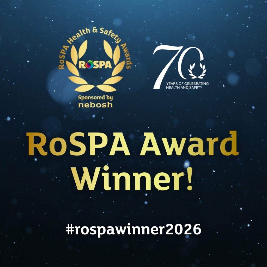 Inizio Engage XD awarded “Highly Commended” at the 2026 RoSPA Health and Safety Awards