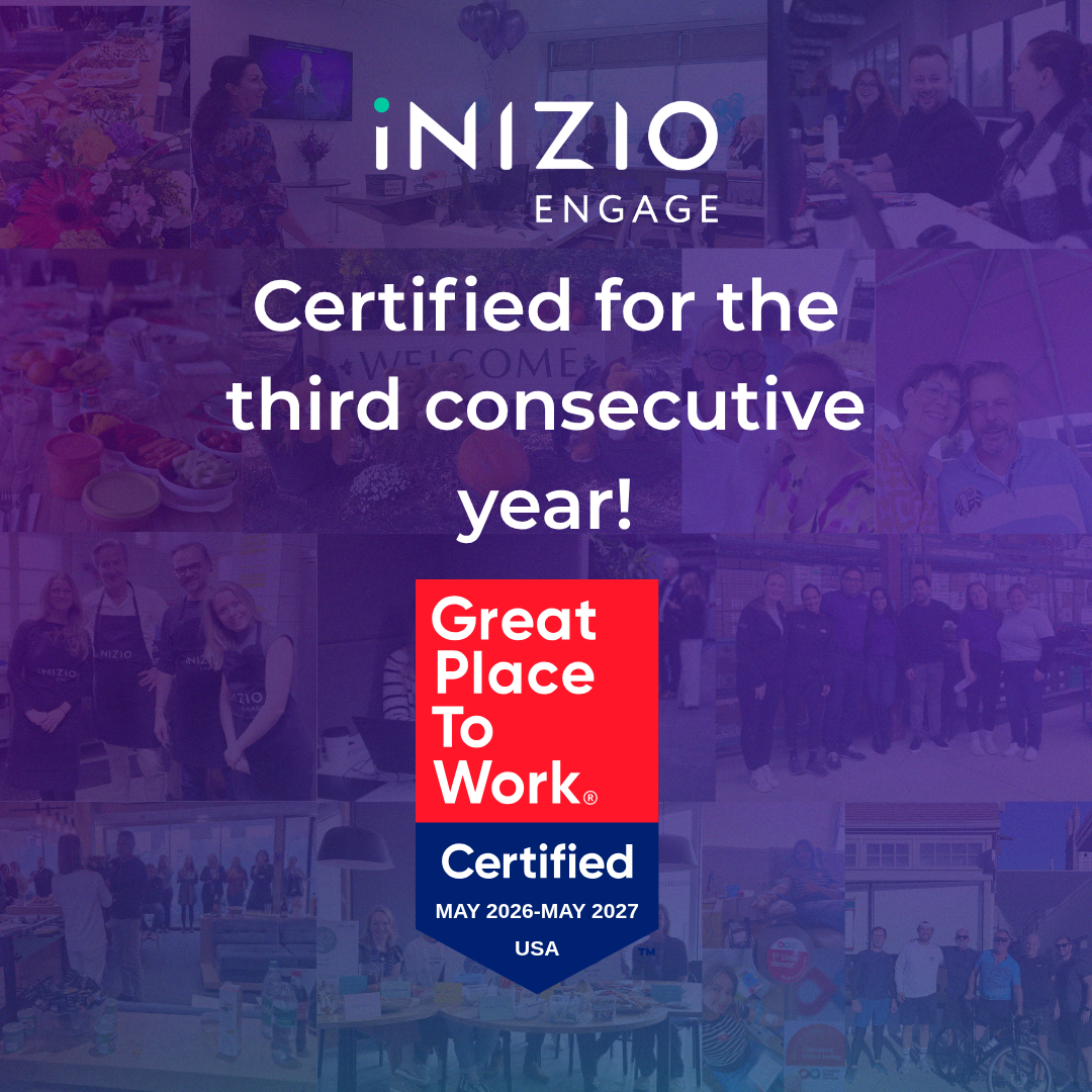 Inizio Engage Recognized as a Great Place to Work® in the US for a Fourth  Year